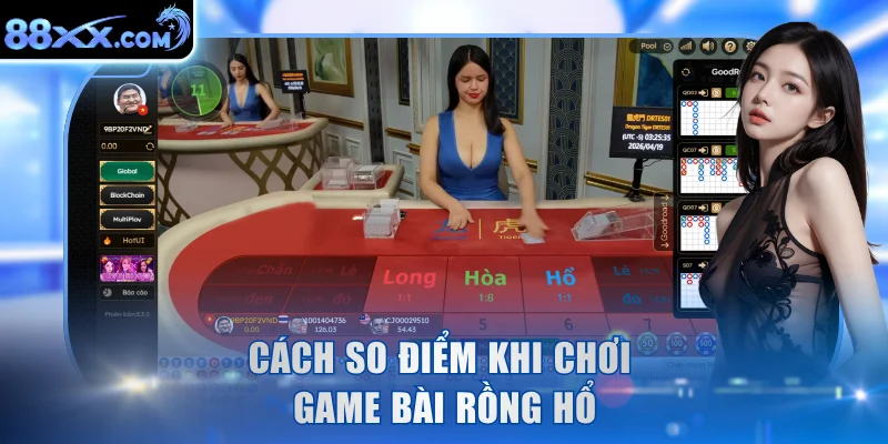 Cách so điểm khi chơi game bài Rồng Hổ